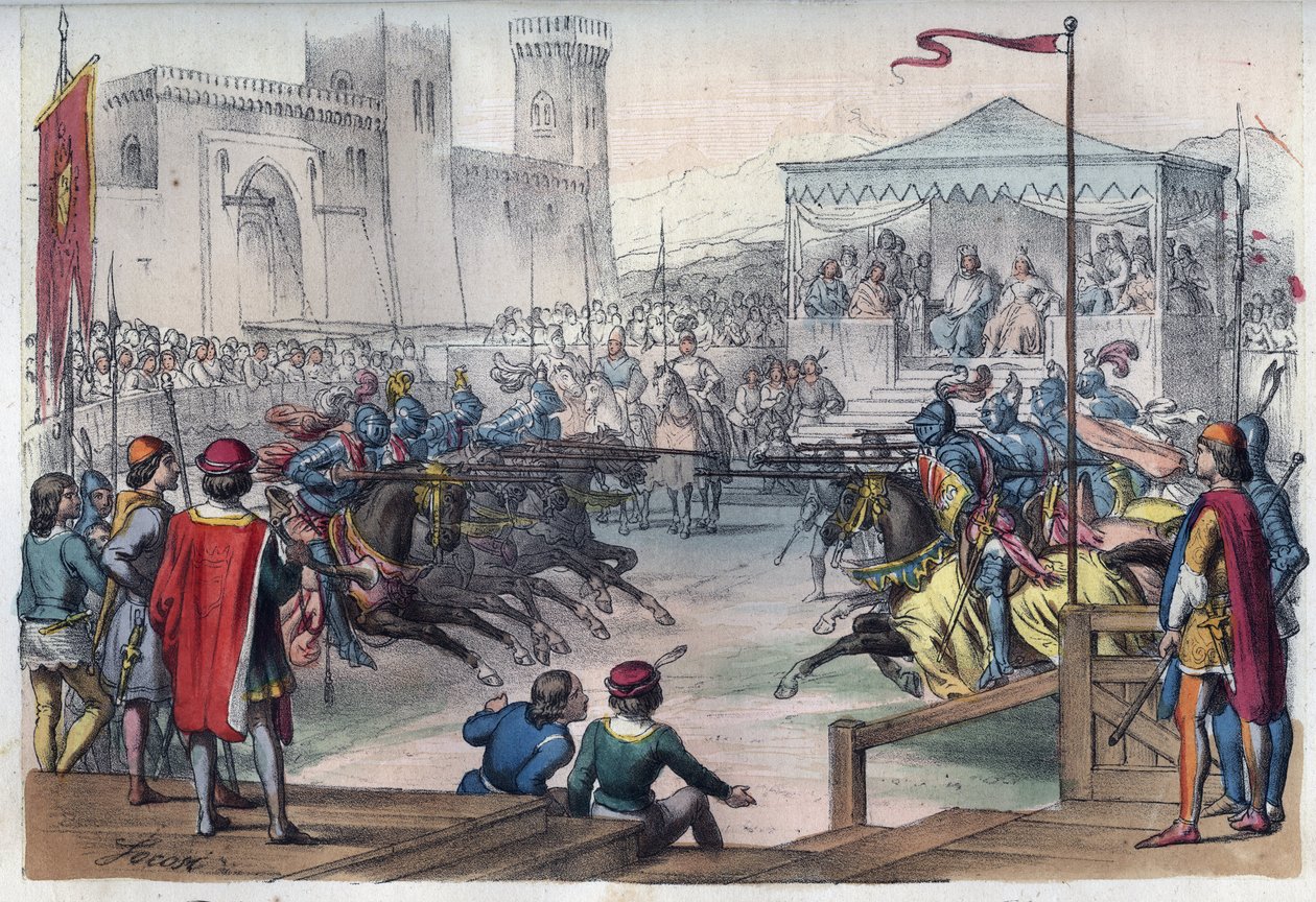 Turnier anlässlich der Hochzeit von Isabelle von Bayern und Karl VI von Unknown artist