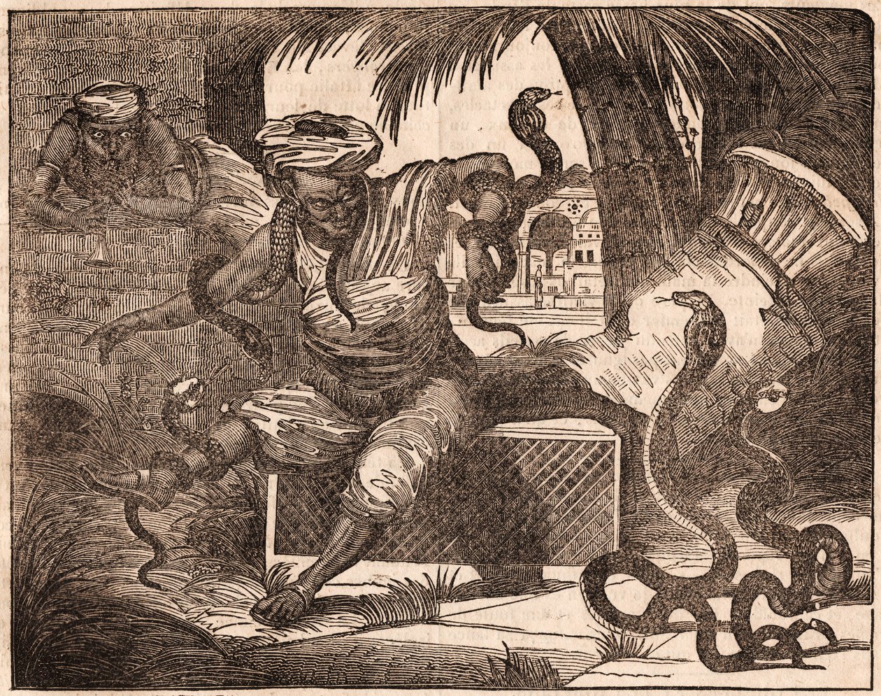 Zwei indische Schlangenbeschwörer von Unknown