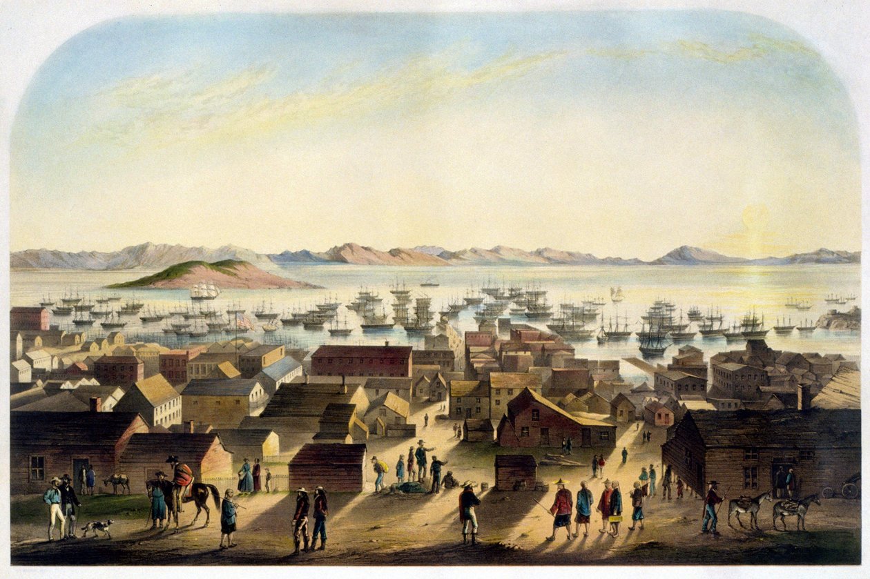 Ansicht von San Francisco. um 1860 von Unknown artist