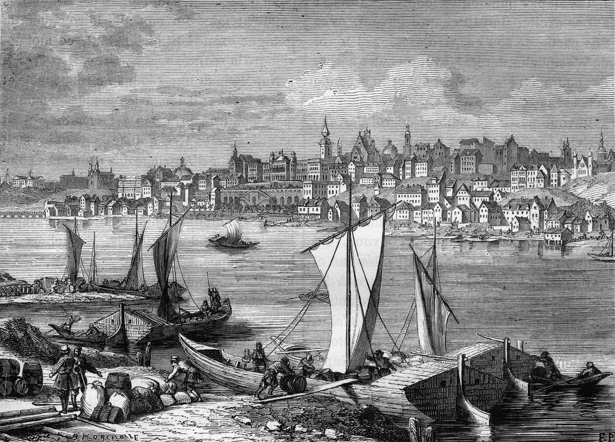 Ansicht der Stadt Warschau in Polen im Jahr 1812. von Unknown artist