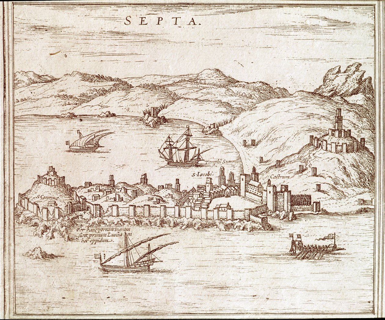 Ansicht der Stadt Ceuta von Unknown artist