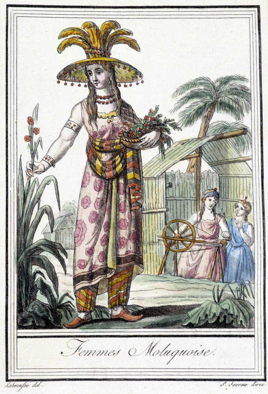 Frau von den Molukken (Indonesien) von Unknown artist