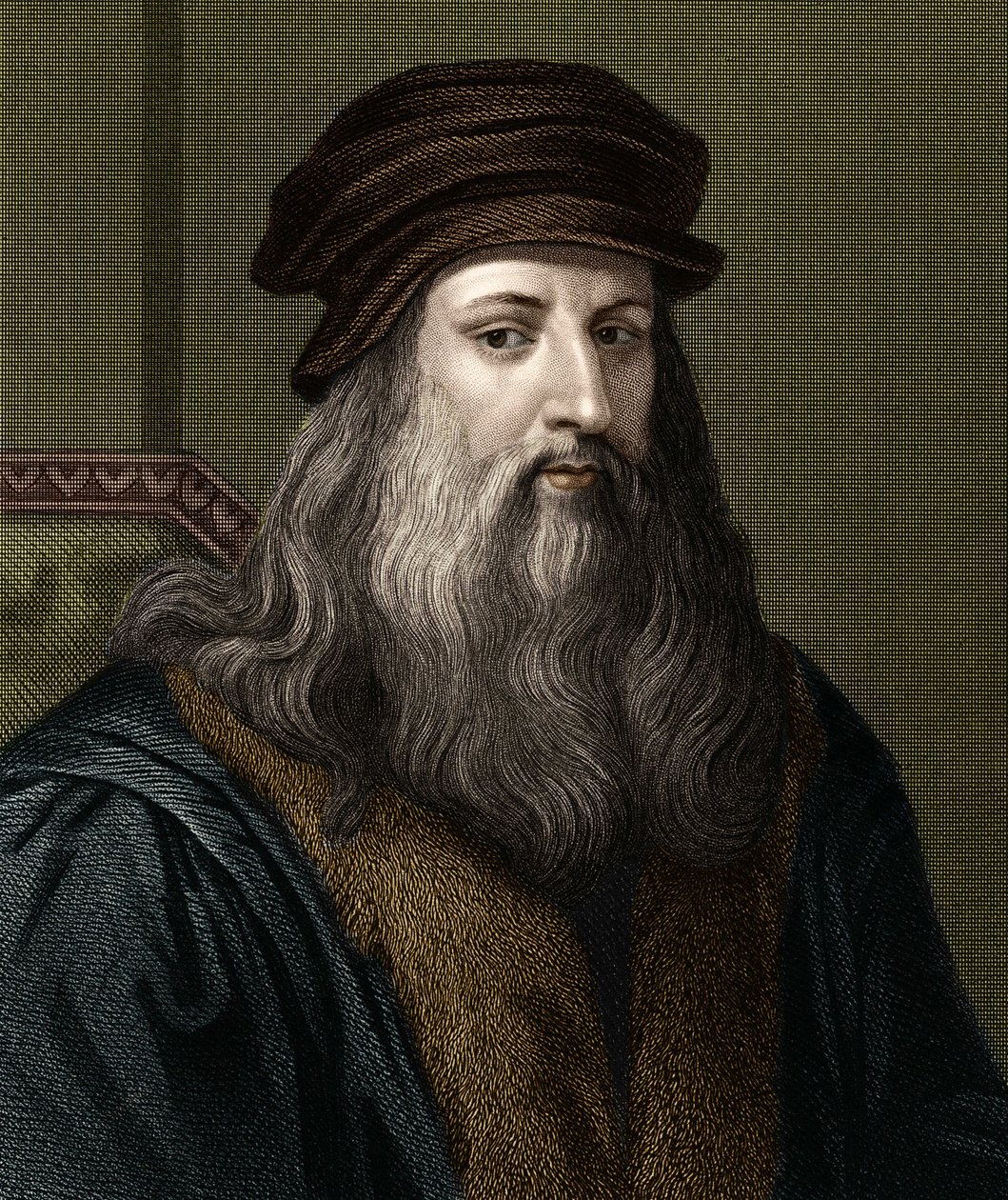 Porträt von Leonardo da Vinci (1452-1519), italienischer Maler. von Unknown artist