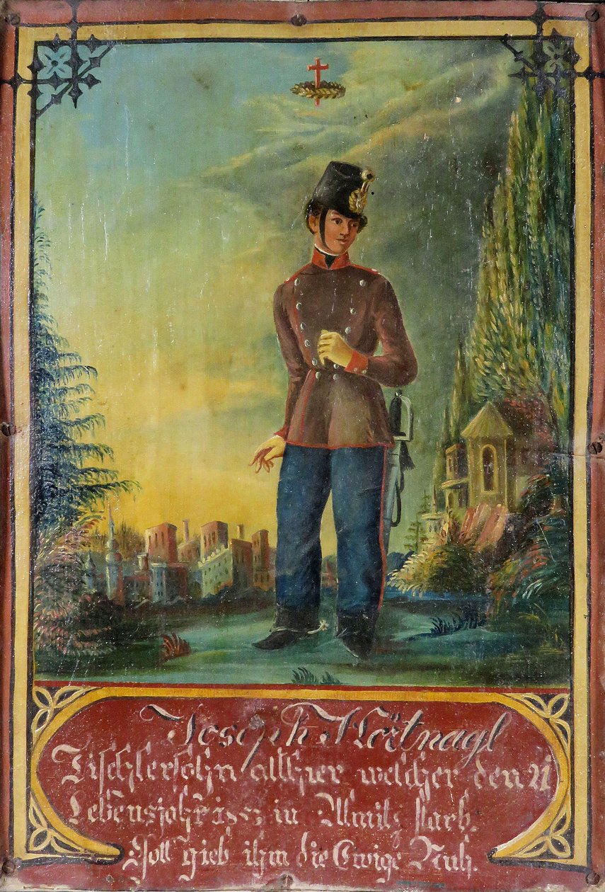 Gedenkbild für Joseph Hörtnagl 1853 von Unknown artistUnknown artist