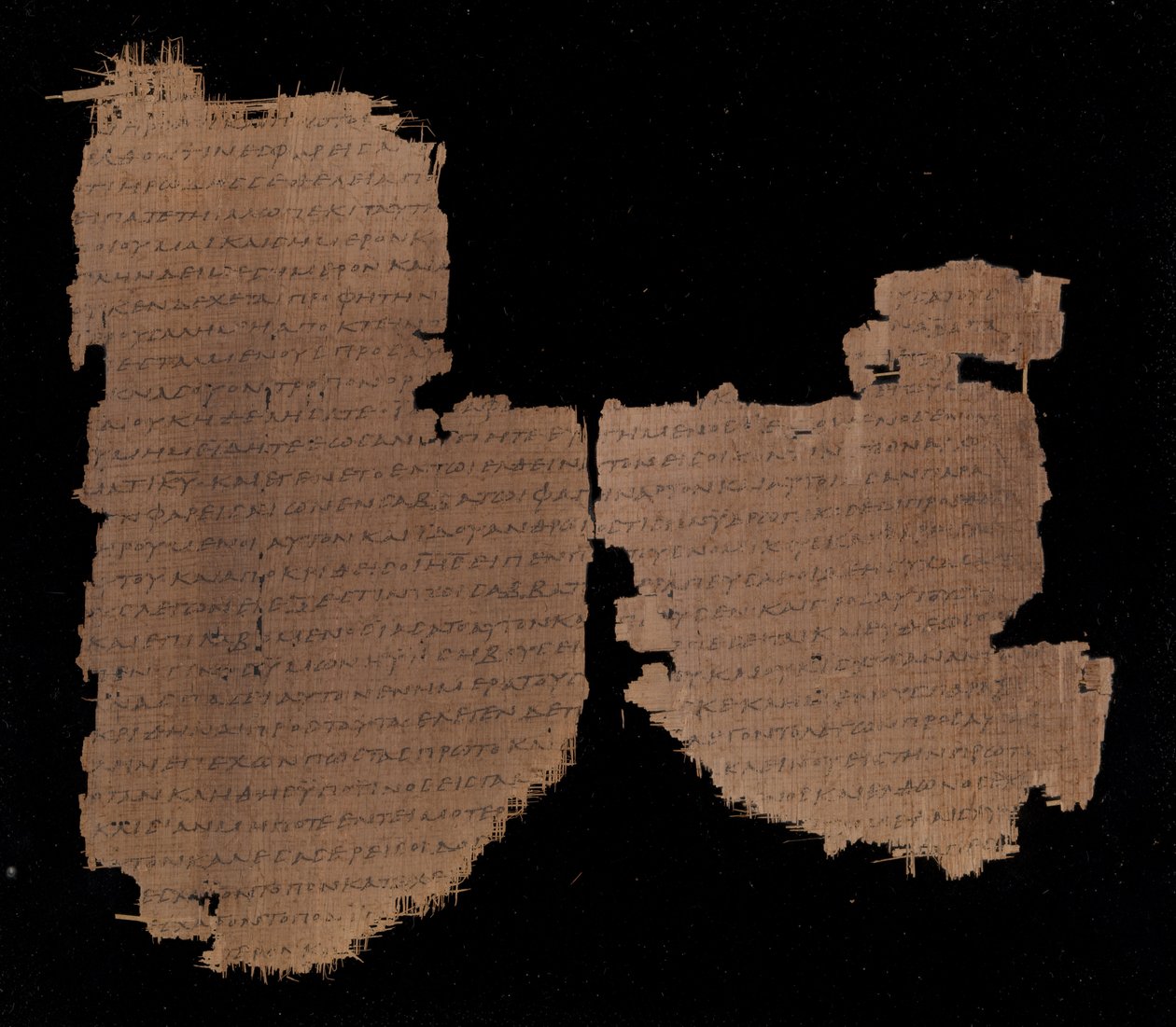 Lukas 13.29–35 und 14.1–10. Teil des Papyrus 45 in der Chester Beatty Library von Unknown artistUnknown artist