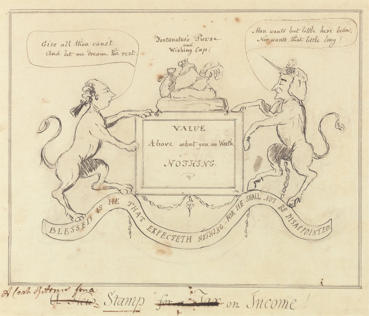 Ein Wappen für eine Steuerstempel von Unknown artist