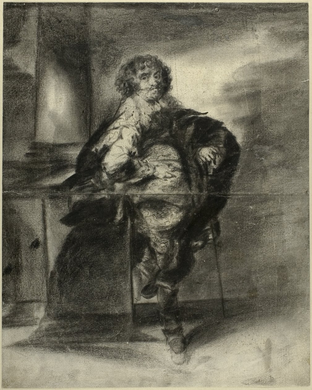 Ein Mann in Kostüm des 17. Jahrhunderts von Unknown artist
