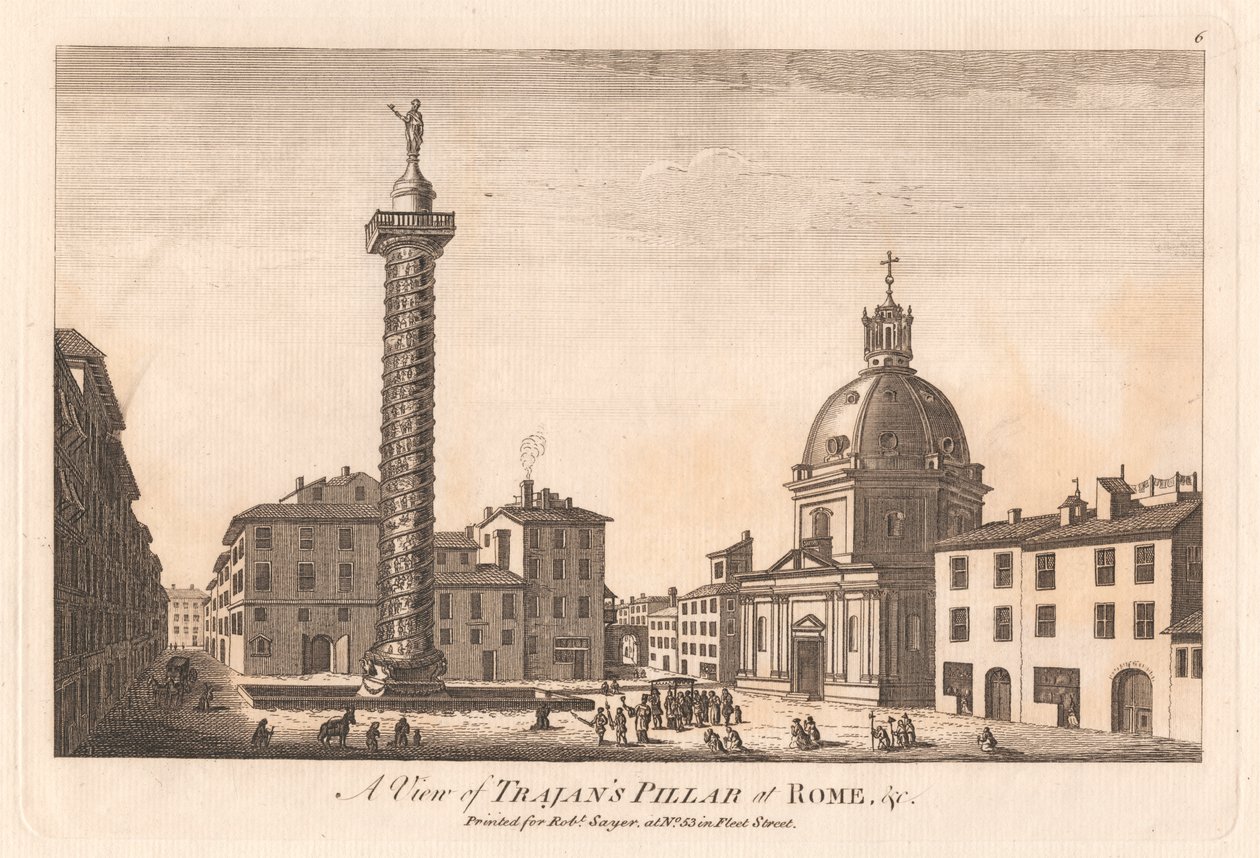 Ansicht der Trajanssäule in Rom usw. von Unknown artist