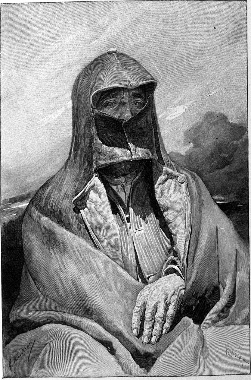 Ein Bewohner der Stadt Castrogiovanni (heutiges Enna) Sizilien. Stich aus dem 19. Jahrhundert von Unknown artist