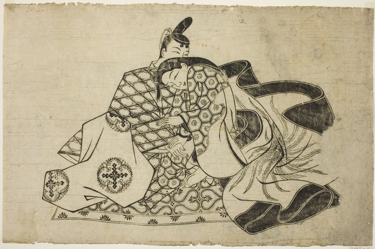 Ein Blatt aus einem Shunga-Album von Unknown artist