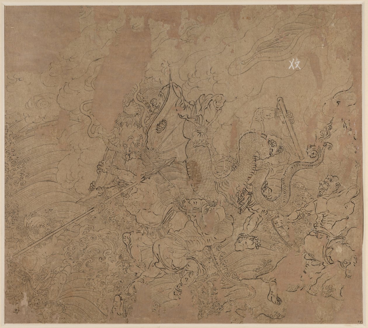Album der daoistischen und buddhistischen Themen: Suche den Berg: Blatt 49 von Unknown artist