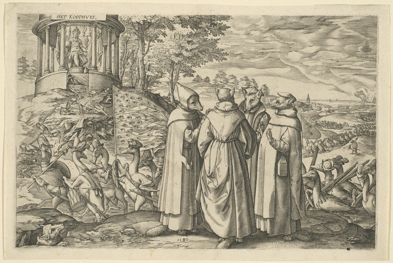 Allegorie auf die Niederlage des Herzogs von Alva bei Brielle von Unknown artist