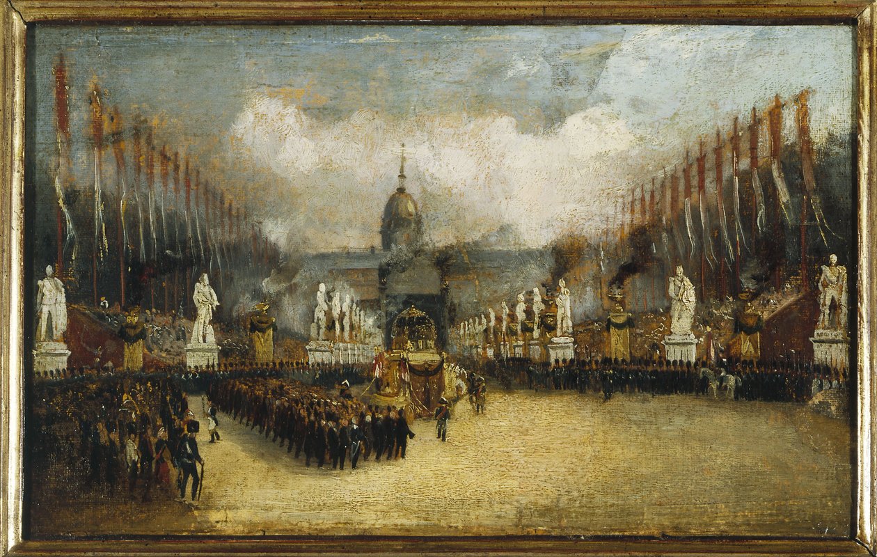 Ankunft von Napoleons Asche auf der Esplanade des Invalides, 15. Dezember von Unknown artist
