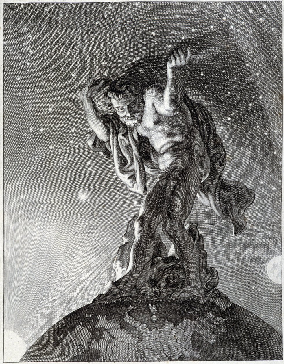 Atlas, der den Himmel trägt von Unknown artist