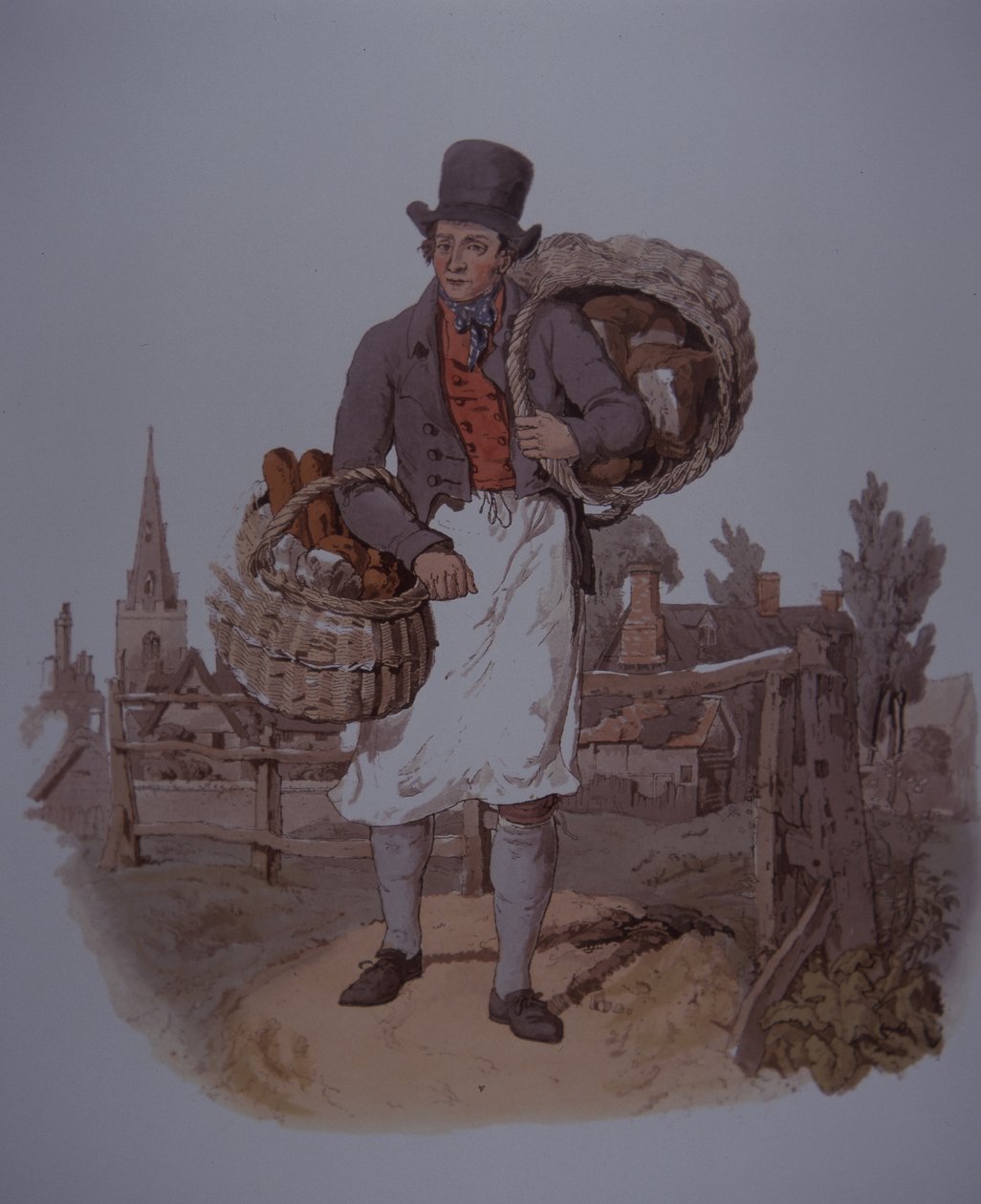Bäcker liefert Brot, frühes 19. Jahrhundert von Unknown artist