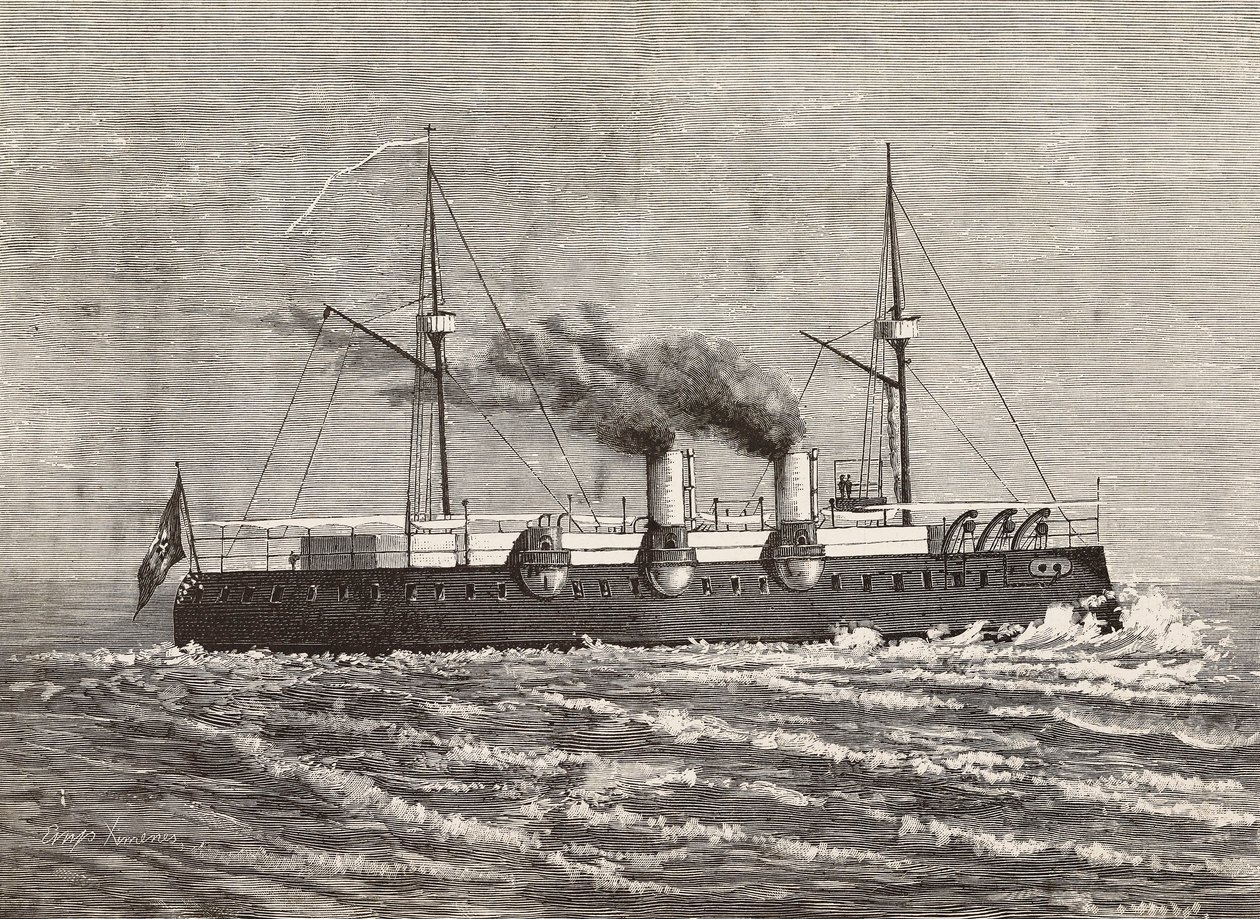 Schlachtschiff Etna von Unknown artist