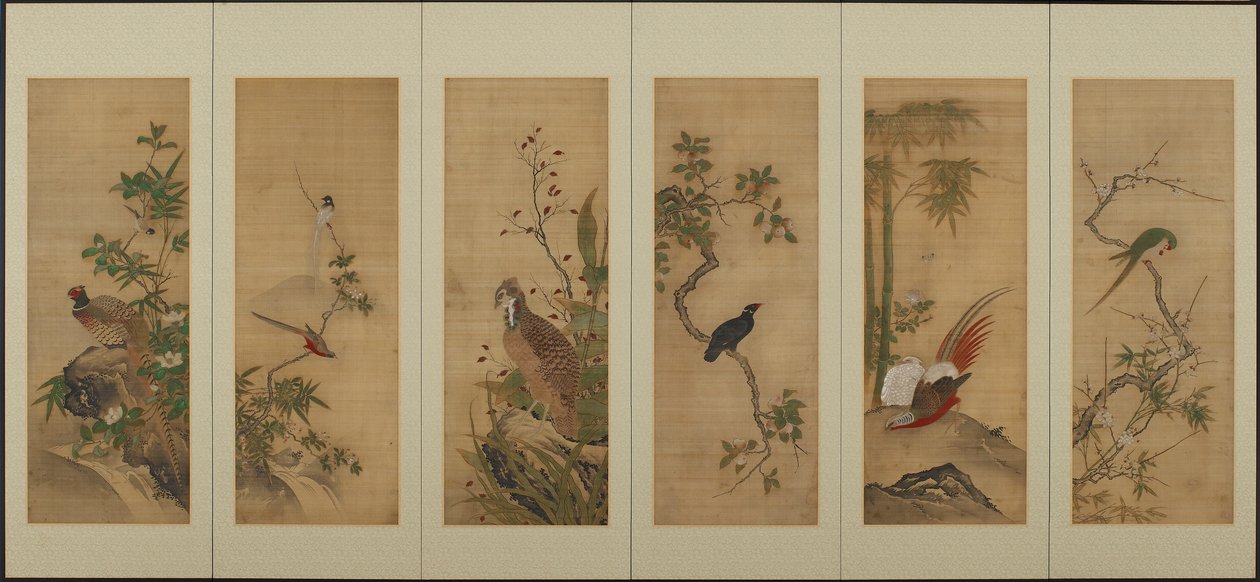 Vögel und Blumen von Unknown artist