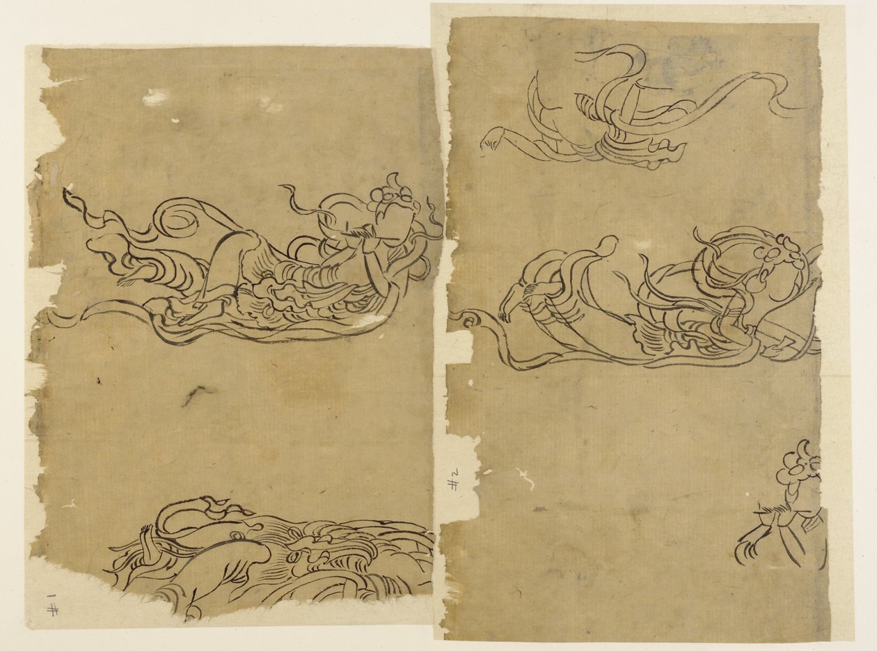 Buddhistischer Engel--Apsaras von Unknown artist