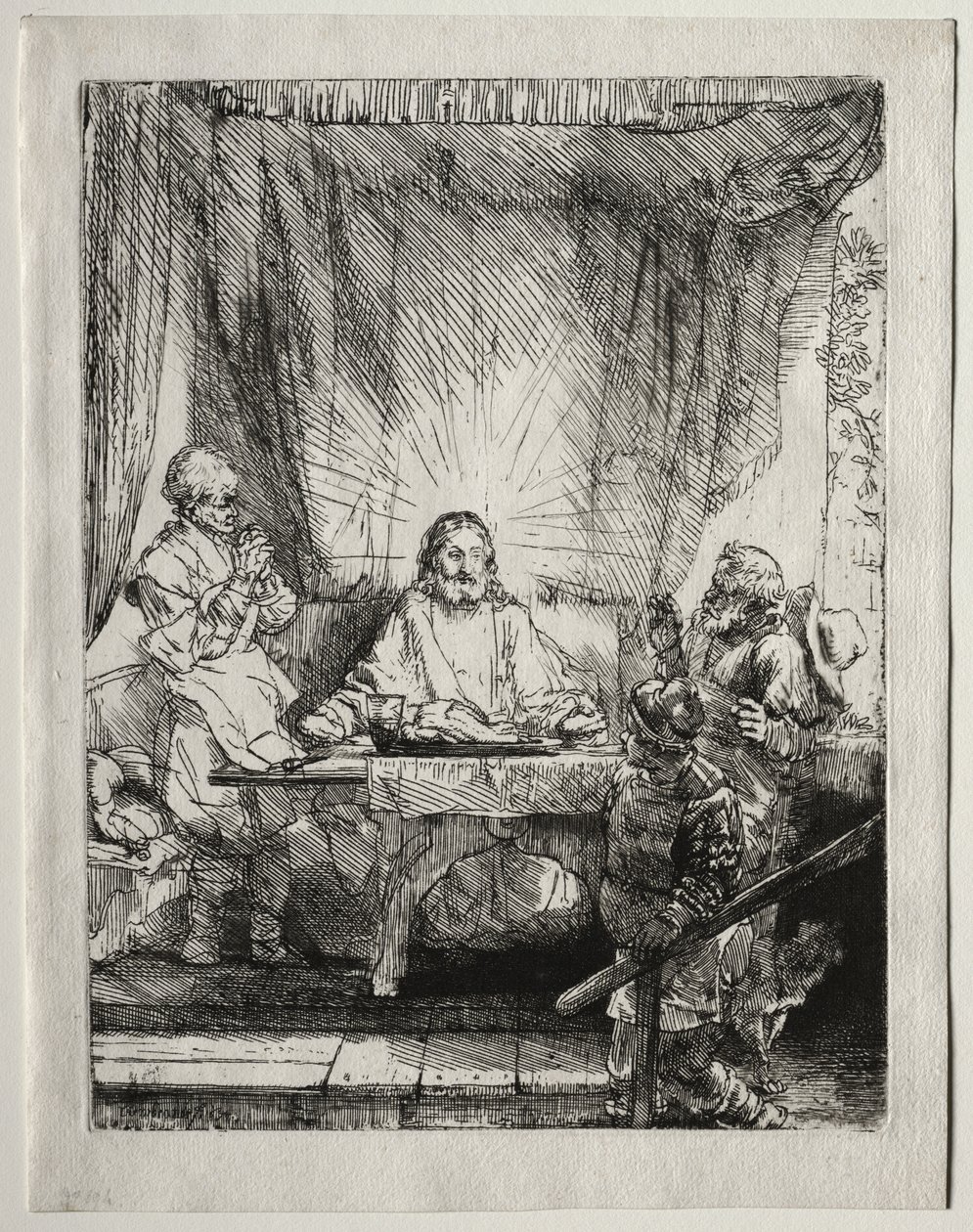 Christus in Emmaus: Die größere Platte von Unknown artist