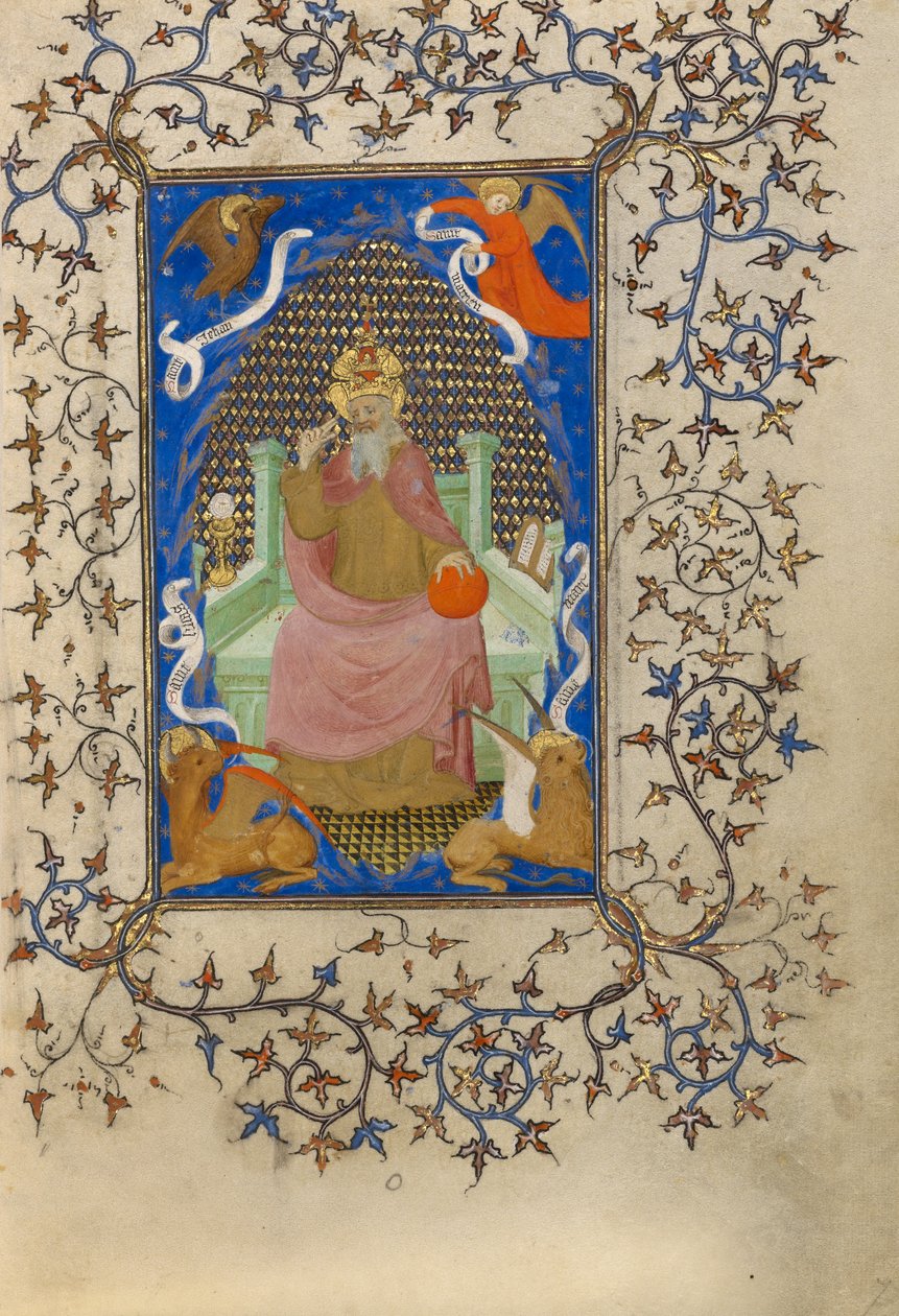 Christus in Majestät umgeben von den Symbolen der vier Evangelisten von Unknown artist
