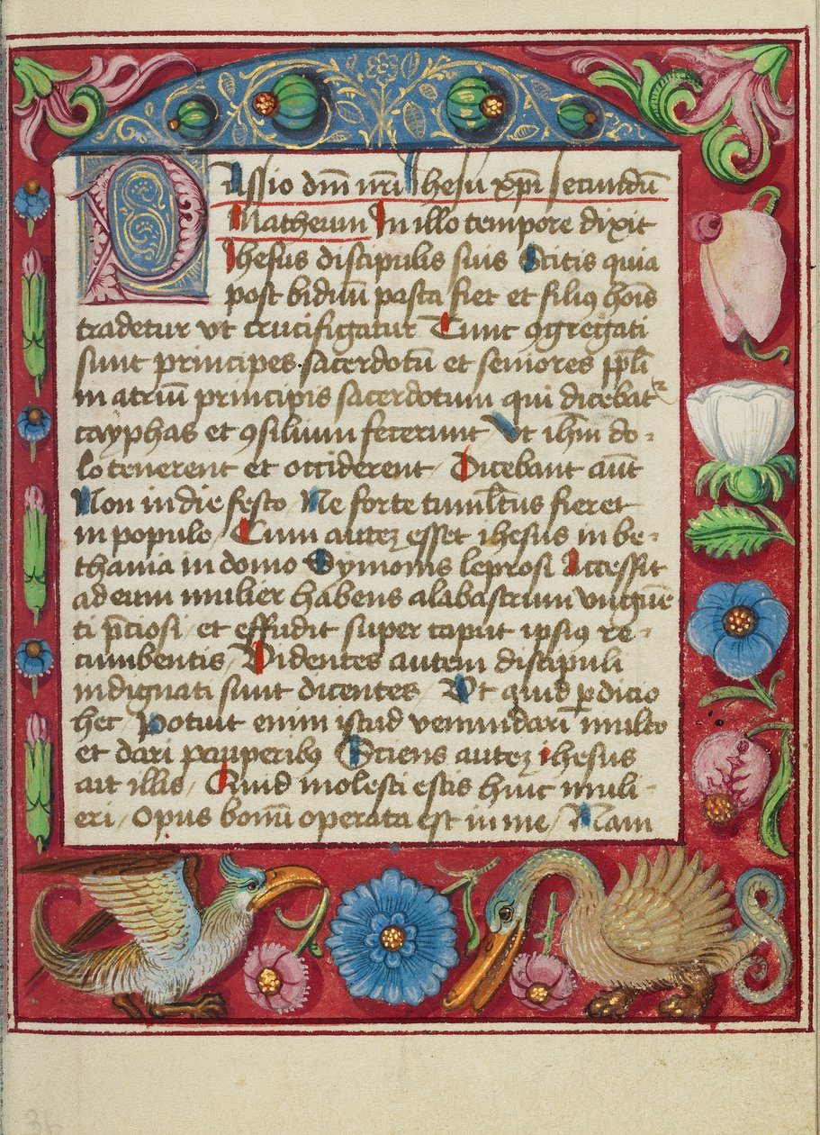 Geschmückte Textseite von Unknown artist