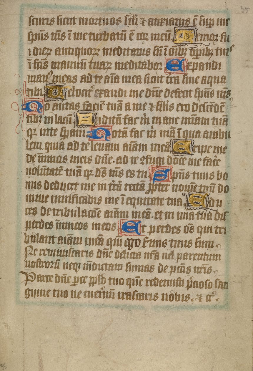 Dekorierte Textseite von Unknown artist
