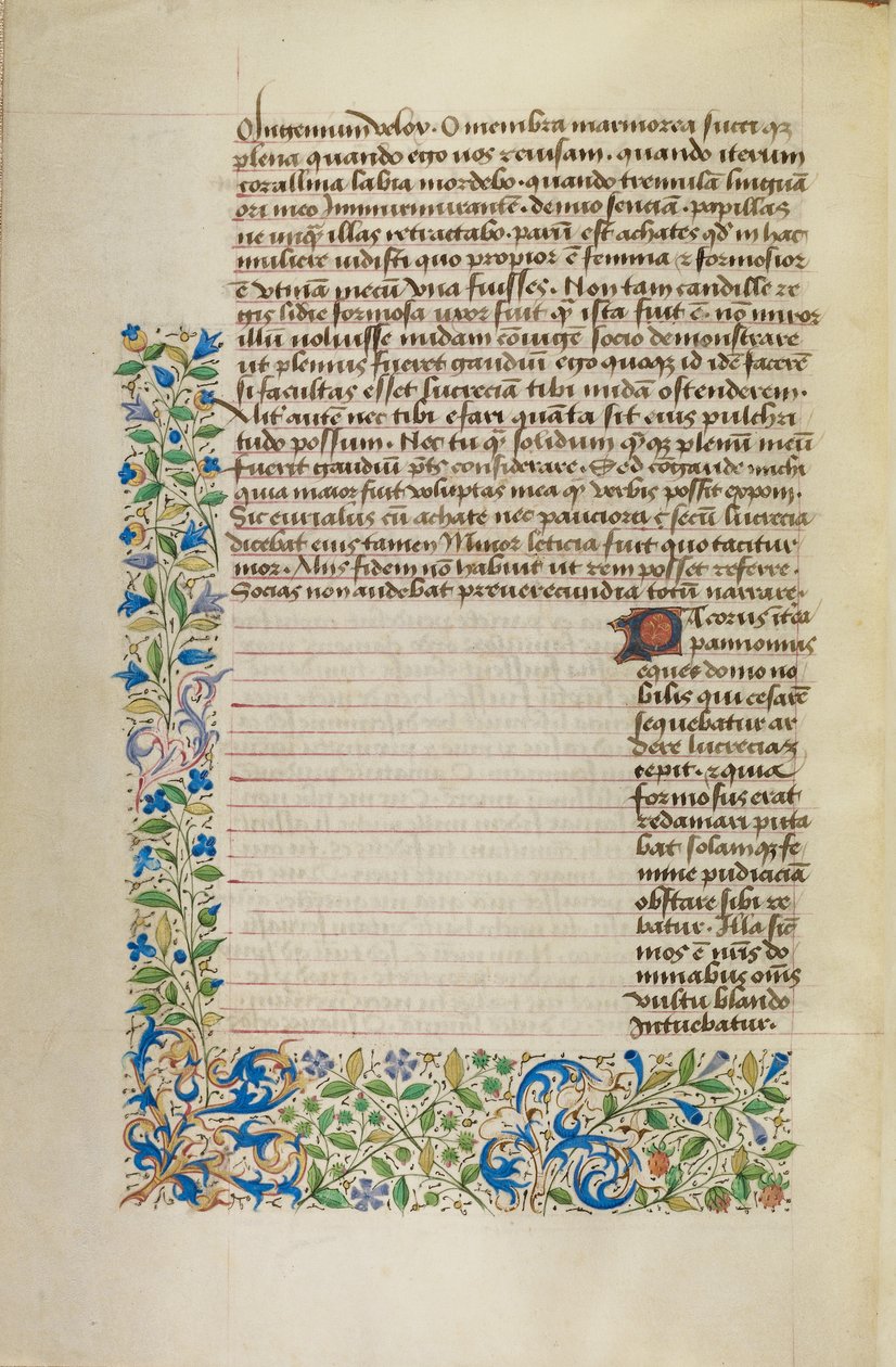 Dekorierte Textseite von Unknown artist