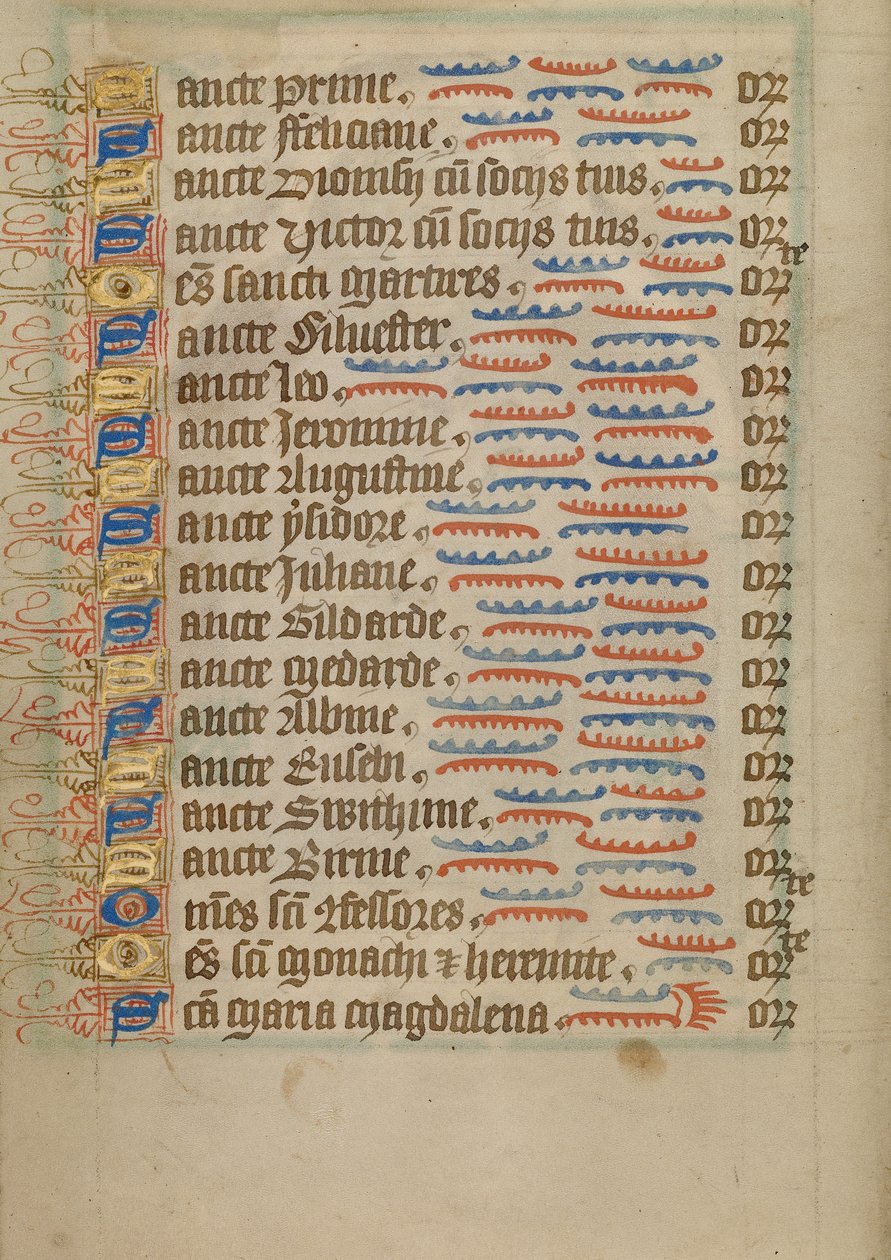 Geschmückte Textseite von Unknown artist