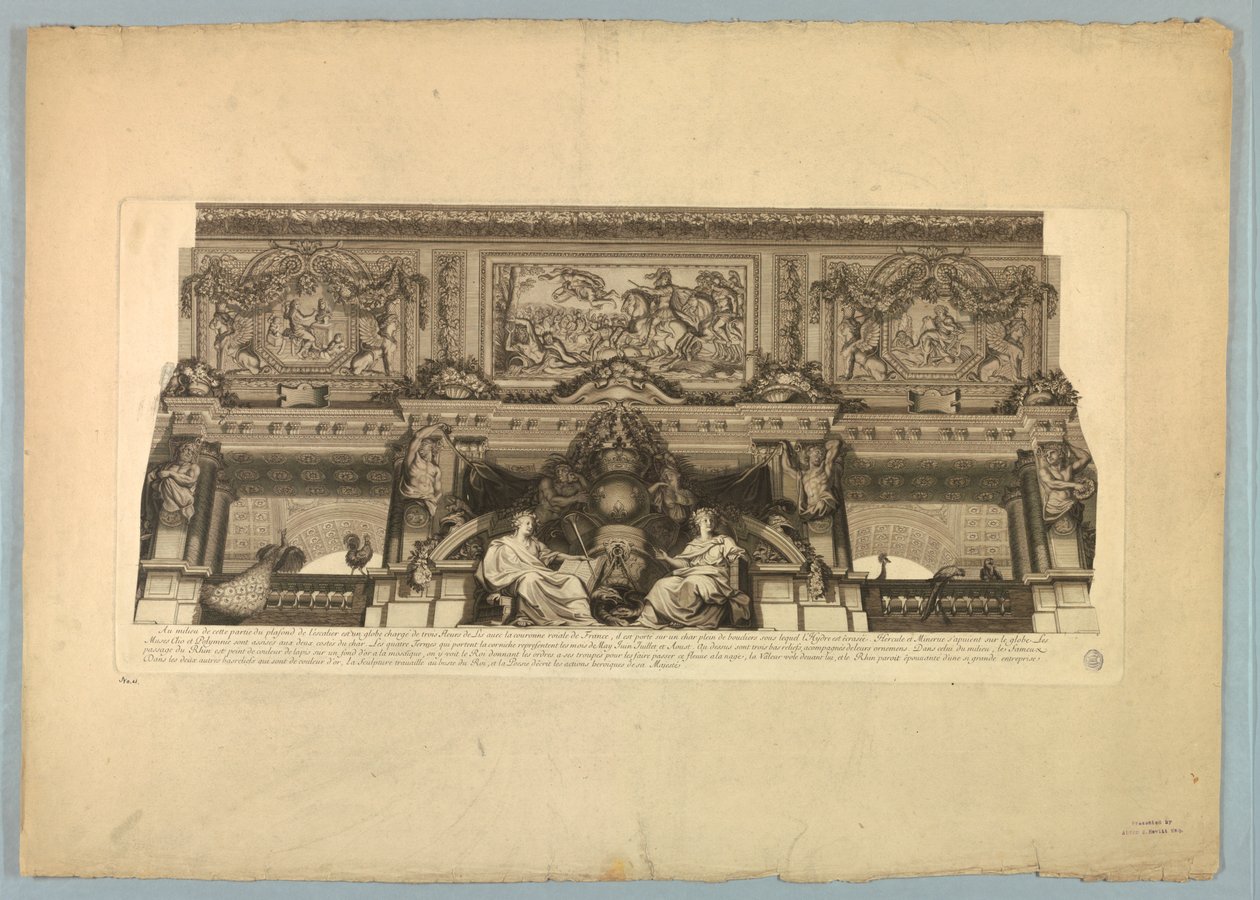 Dekorationen von Lebrun und Mignard im Schloss Versailles von Unknown artist