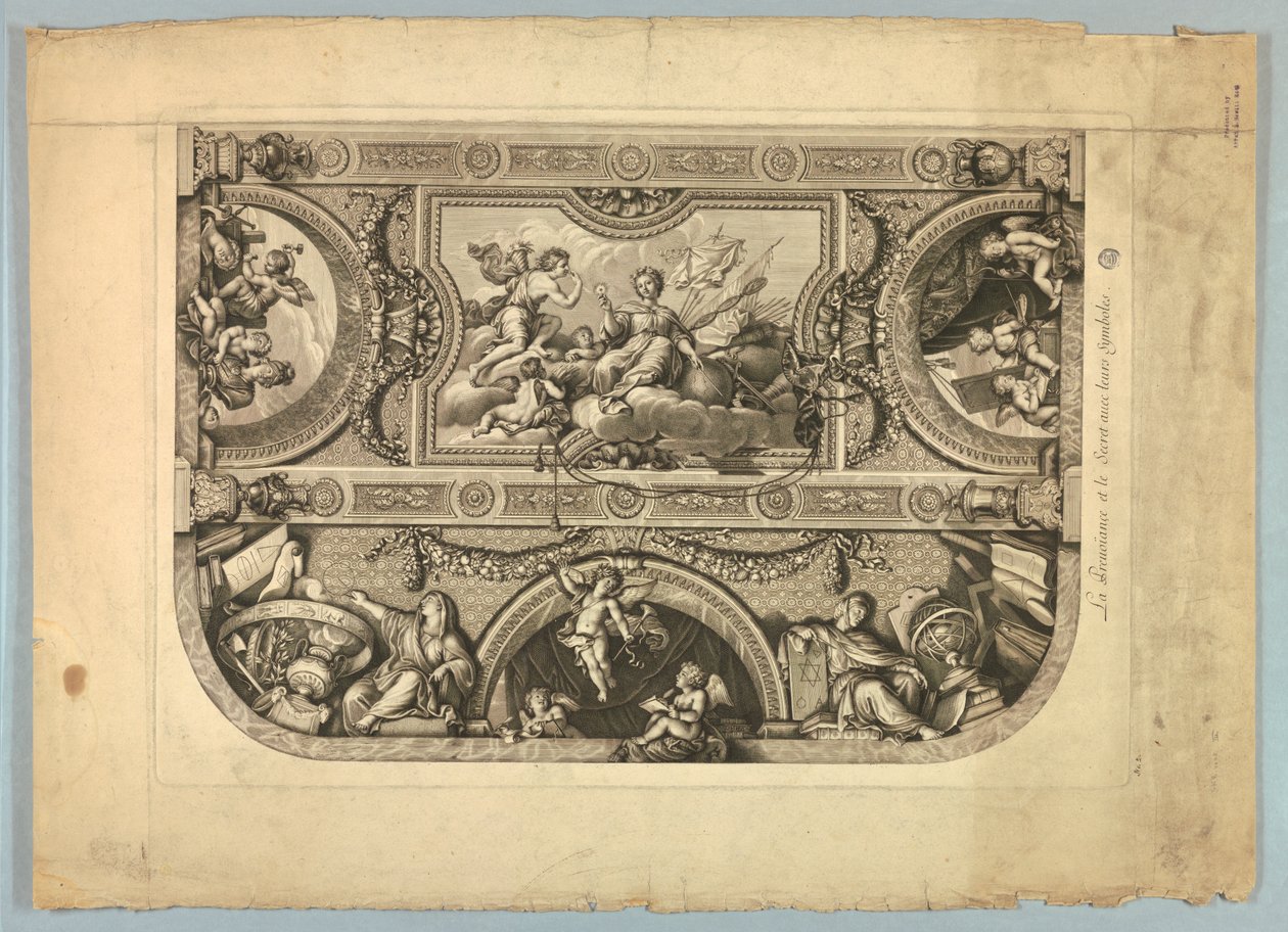 Dekorationen von Lebrun und Mignard im Schloss von Versailles von Unknown artist