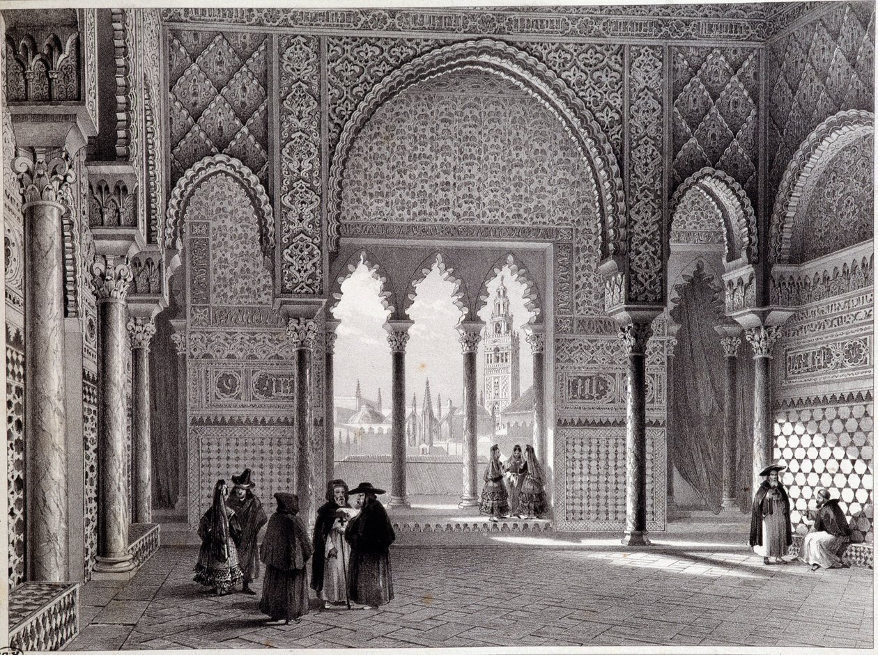 Salon von Don Pedro im Alcazar, Sevilla von Unknown artist