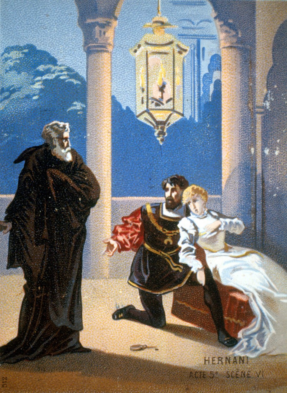 Ernani von Giuseppe Verdi, Akt V, Szene 6 von Unknown artist