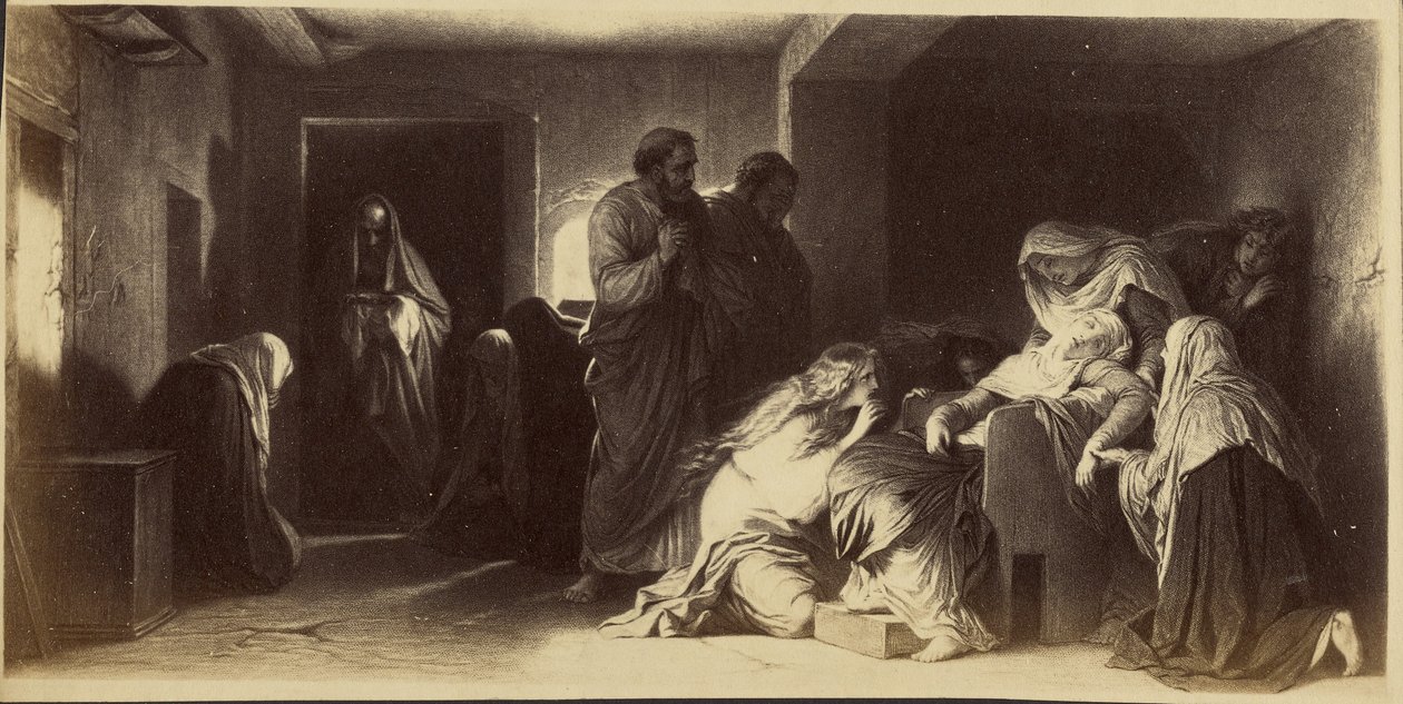 Ohnmacht der Jungfrau von Paul Delaroche von Unknown artist