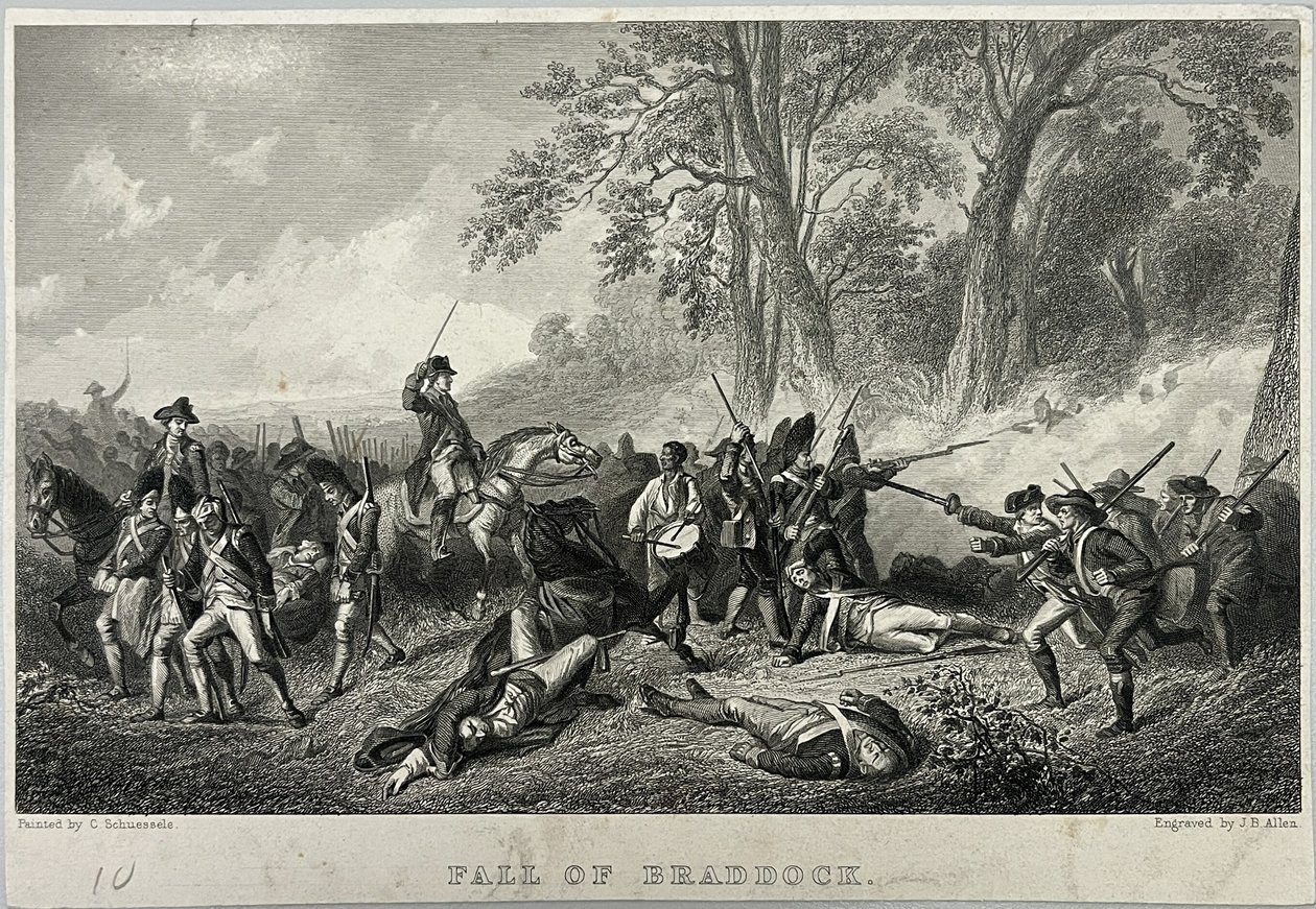 Fall von Braddock von Unknown artist