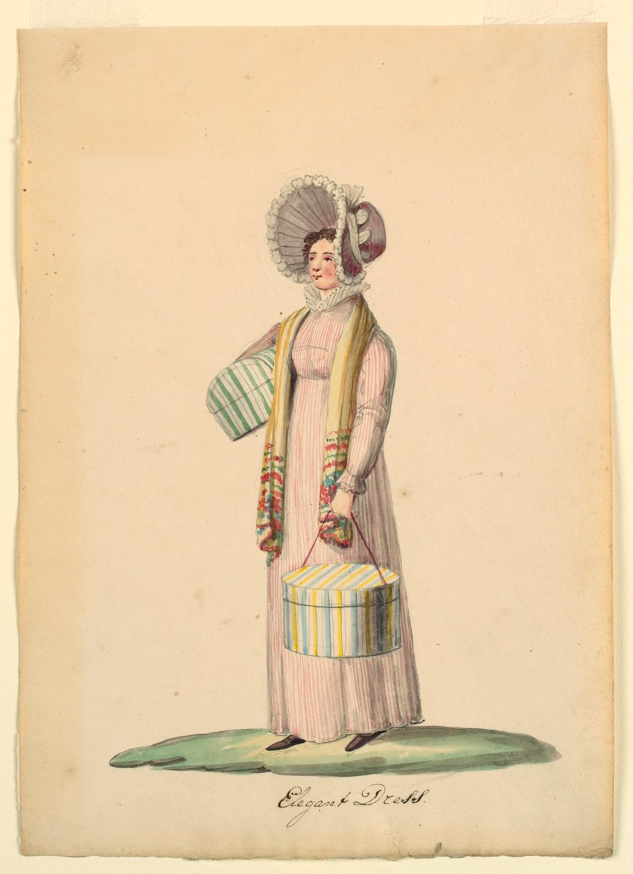 Mode: Elegantes Kleid von Unknown artist