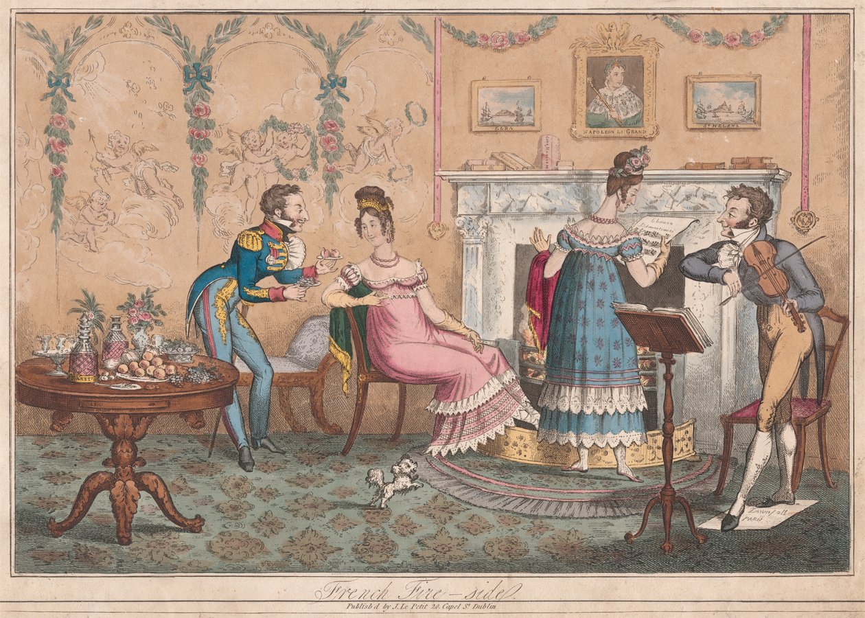 Französisches Kaminzimmer von Unknown artist