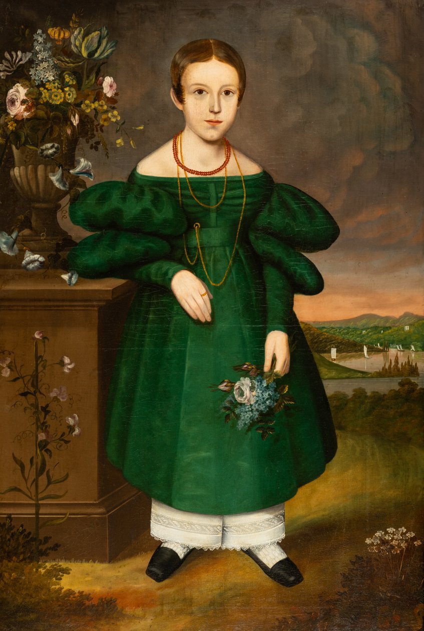Mädchen in Grün von Unknown artist