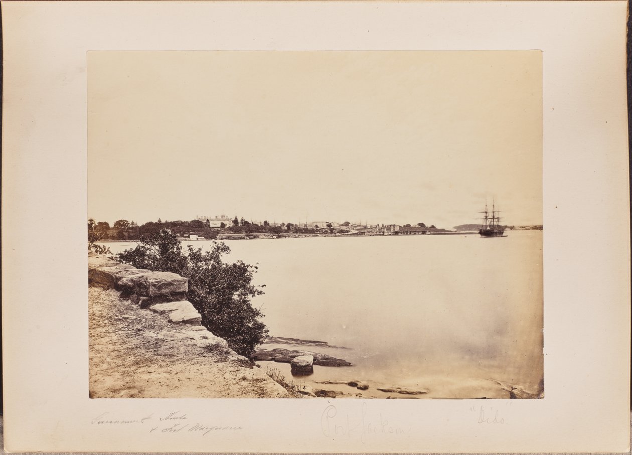 Regierungsgebäude und Fort Macquarie von Unknown artist