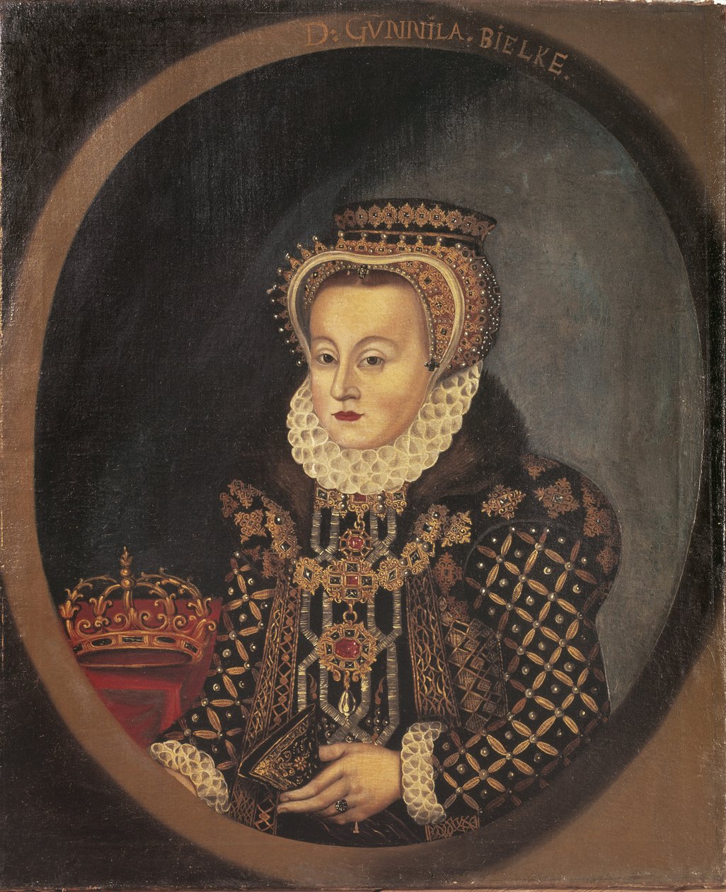 Porträt von Gunilla Bielke (1568-1597), Königin von Schweden, Anonym von Unknown artist