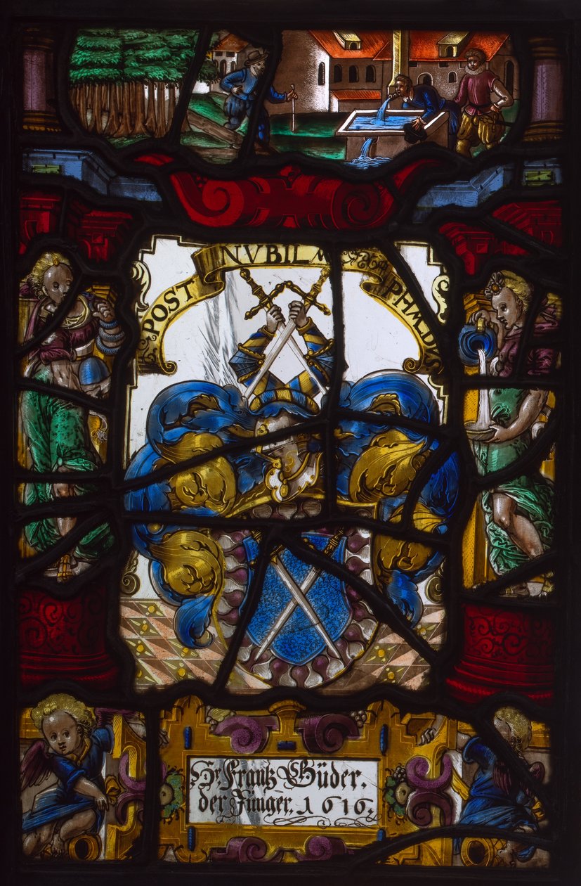 Heraldik-Panel von Franz Buder von Unknown artist
