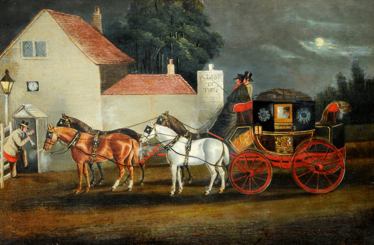 Hull und London Royal Mail Coach, ca. 1860 von Unknown artist