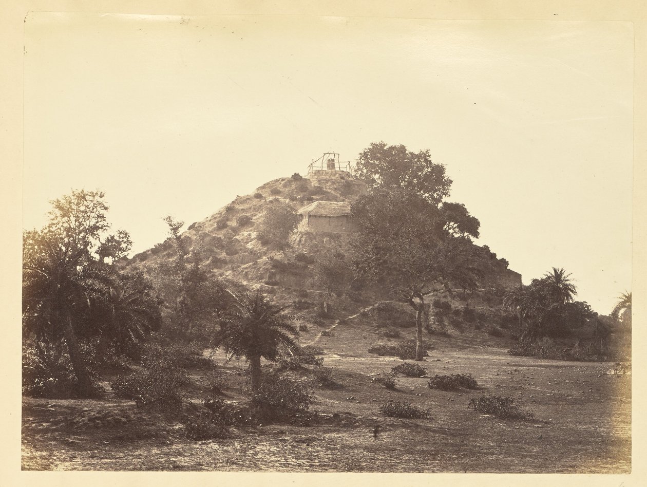 Hütte auf einem Hügel, Indien von Unknown artist
