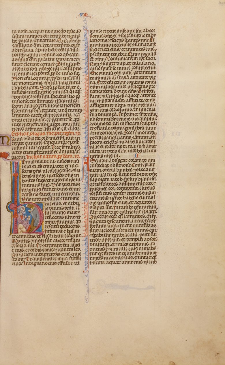 Initiale O: Ein Prophet vor Ninive von Unknown artist