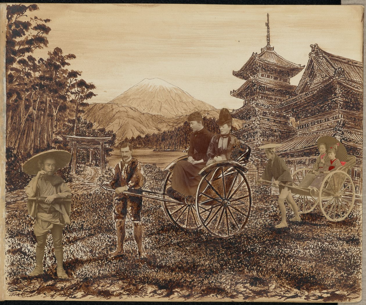 Japanische Szene von Unknown artist