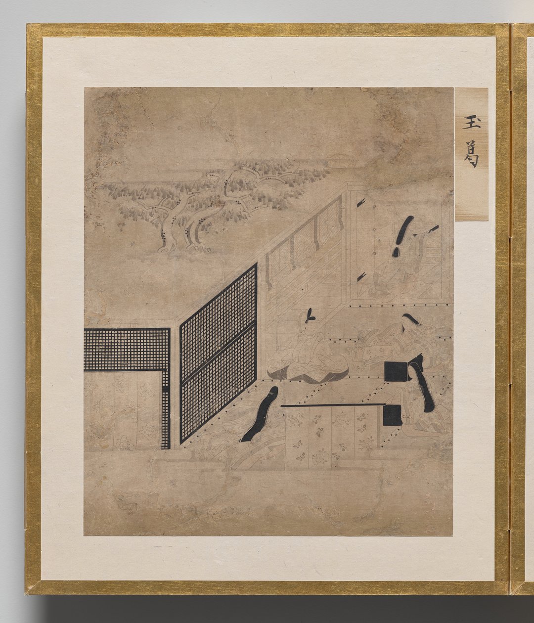 Juwelenkranz aus dem Album der Illustrationen für die Geschichte von Genji von Unknown artist