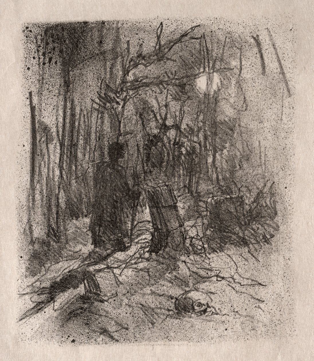 Der Friedhof von Busk von Unknown artist