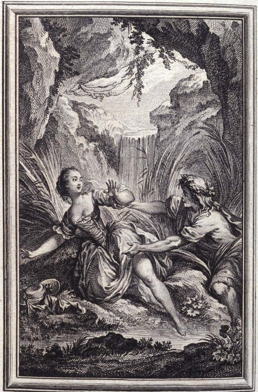 Le fleuve Scamandre (in Tales et nouvelles en vers von Jean La Fontaine, 1762) von Unknown artist