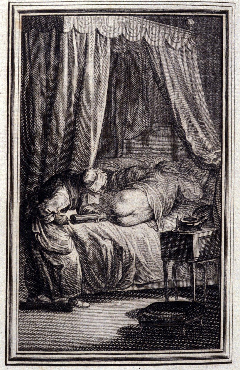Le remede - in „Tales et nouvelles en vers“ von Jean La Fontaine. 1762. von Unknown artist