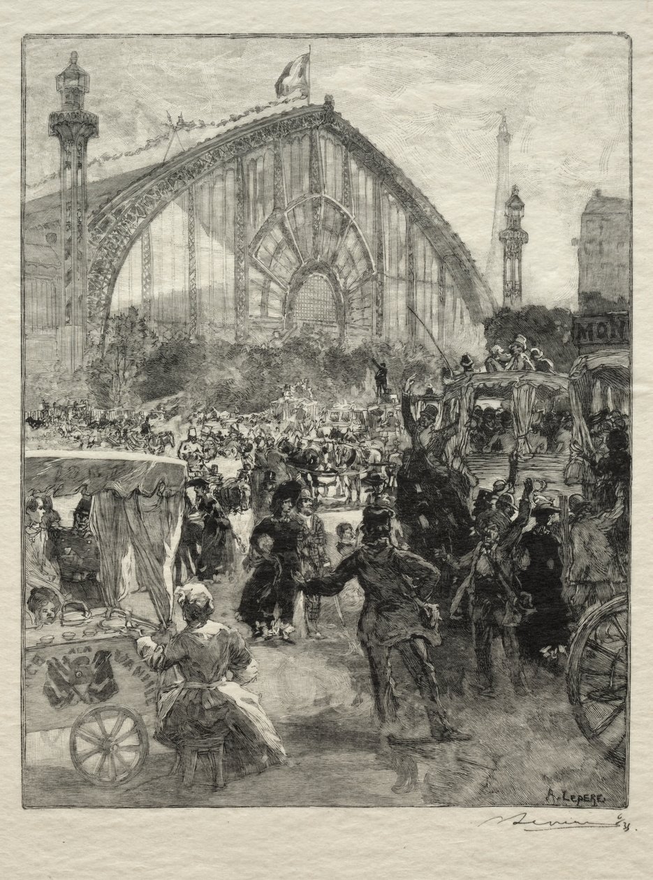 Verlassen der Ausstellung von 1889 von Unknown artist
