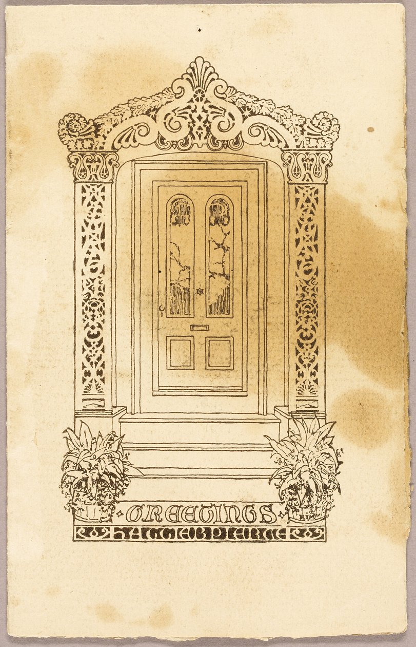 Buchdruck (als Begleiter zu Türrahmen, 2008.554) von Unknown artist